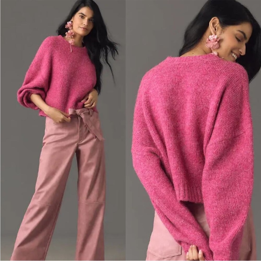 Anthropologie Pilcro Pink Sweater